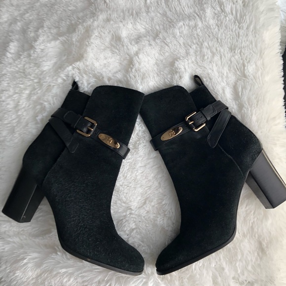 Tory Burch Shoes - Tory Burch black suede ankle boots
